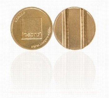 Ficha relieve 22,5x2,2mm - 100 ud.